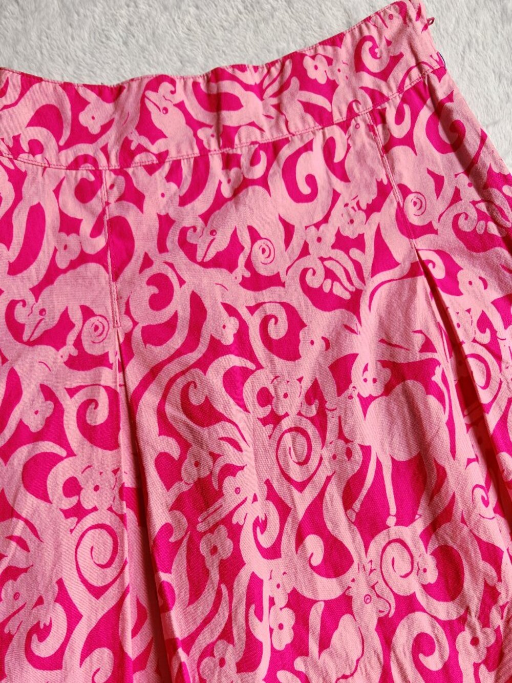 Lilly Pulitzer Girls Pink Print Mini Skirt Size 8 Preppy Summer Aesthetic XS Pet - Picture 3 of 9